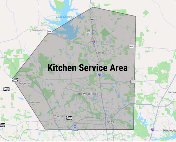 Kitchen Service Area Map